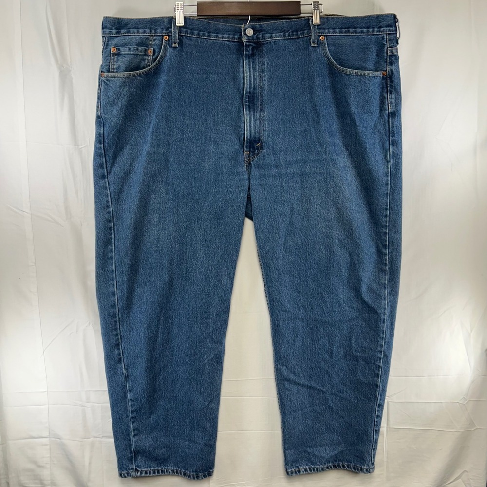 Levi's 550 Relaxed Fit Jeans Men 52x30 Medium Wash Blue Tapered Leg Denim